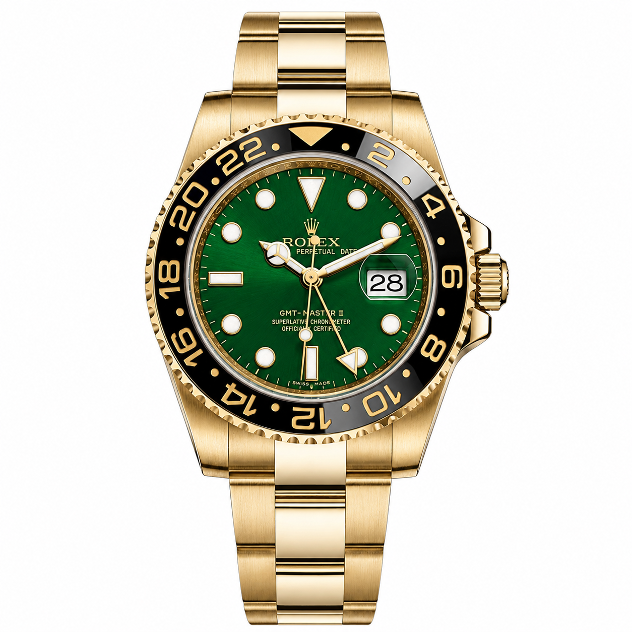 IMG-6599.png Rolex GMT-Master II Green Dial Gold - Image 1