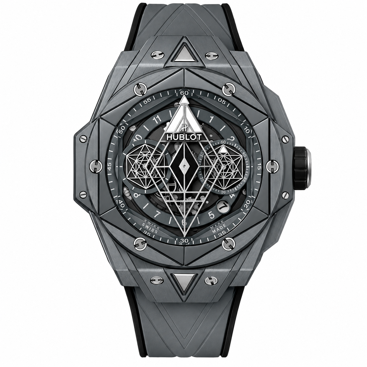 IMG-6942.png Hublot Sang Bleu Grey Titanium Geometric Edition - Image 1