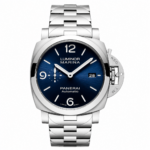 Panerai Luminor Marina Blue Sunburst Steel Bracelet Edition