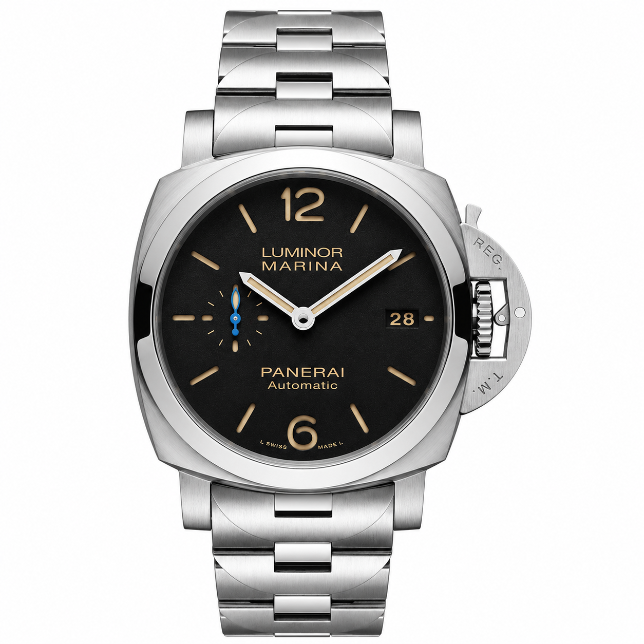 IMG-7003.png Panerai Luminor Marina Black Dial Steel Bracelet Edition - Image 1