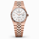 Rolex Land-Dweller 36mm – White Honeycomb Rose Gold Edition