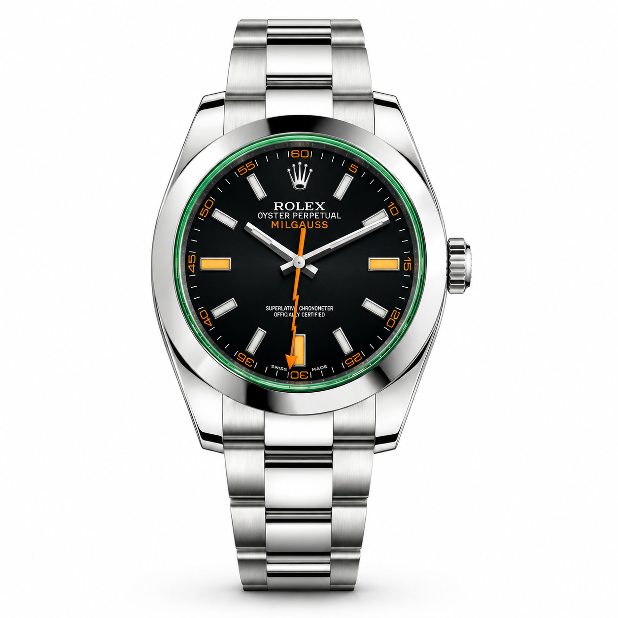 IMG-7105.png Rolex Milgauss – Green Crystal Edition - Image 1