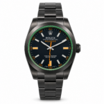 Rolex Milgauss – Black PVD Green Crystal Edition