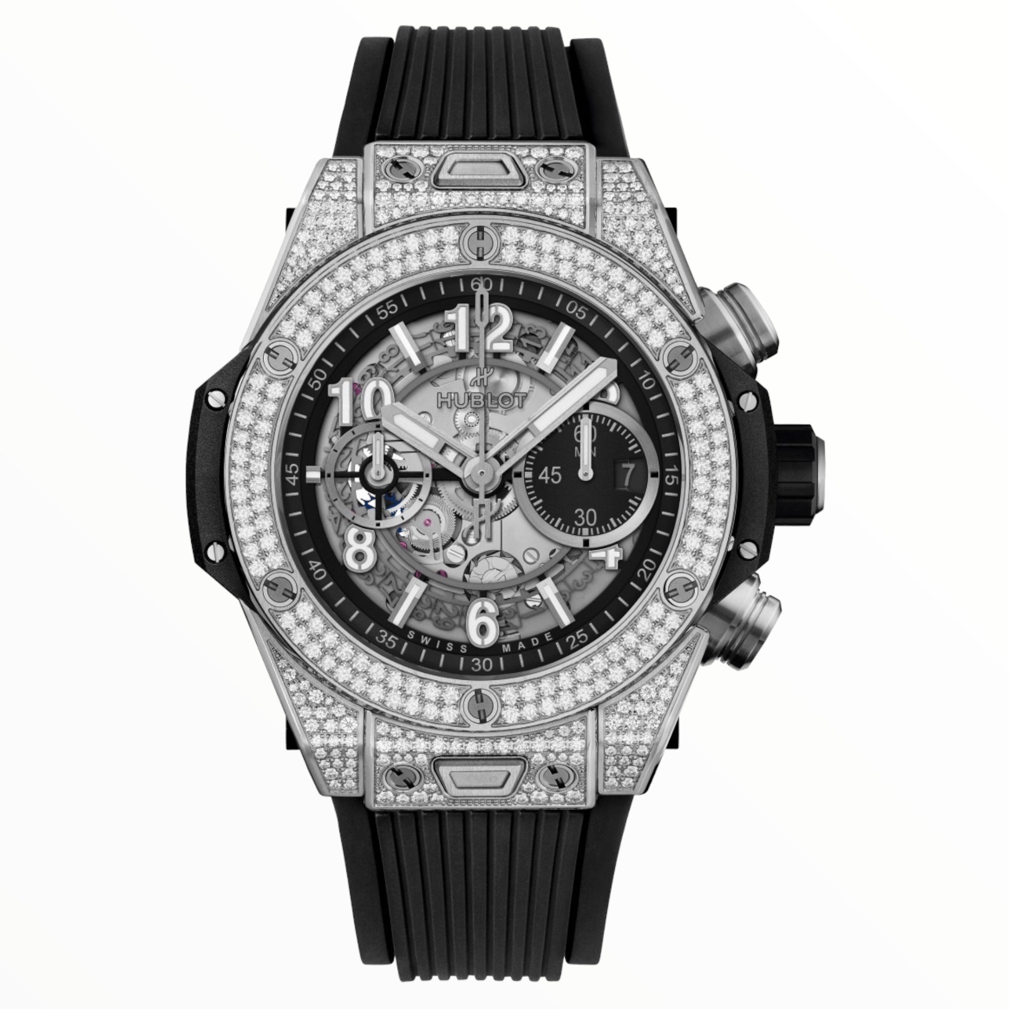 IMG-7263.jpg Hublot Unico Titanium Pave 42mm - Image 1