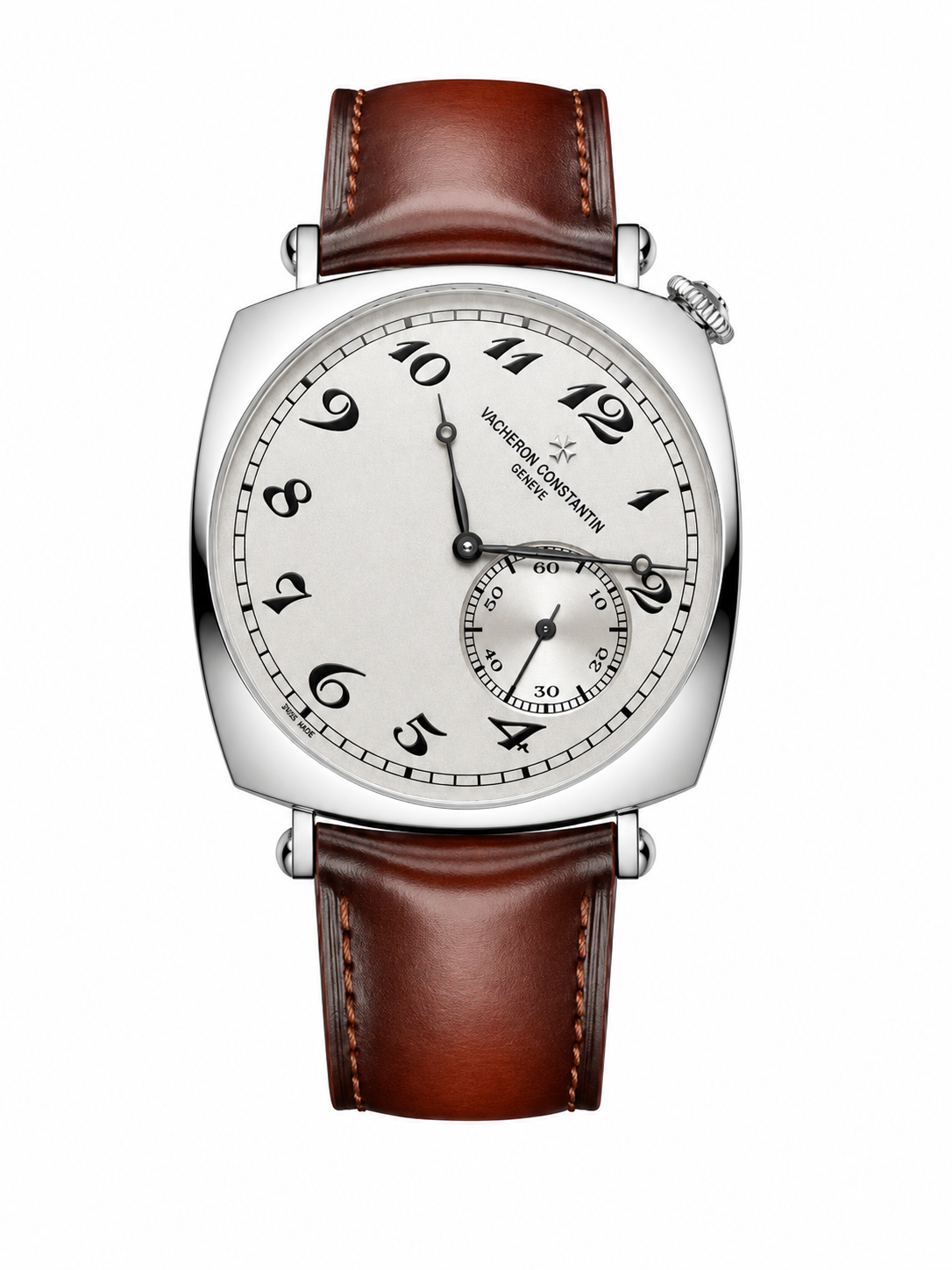 IMG-7364.png Vacheron Constantin Historiques American 1921 Silver Edition Brown Leather Strap - Image 1