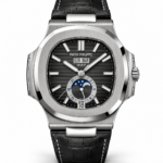 Patek Philippe Nautilus Annual Calendar Moonphase Leather Strap