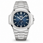 Patek Philippe Nautilus Annual Calendar Moonphase Blue Dial