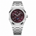 Audemars Piguet Royal Oak Chronografh Watch Purple Dial Baguette 41mm