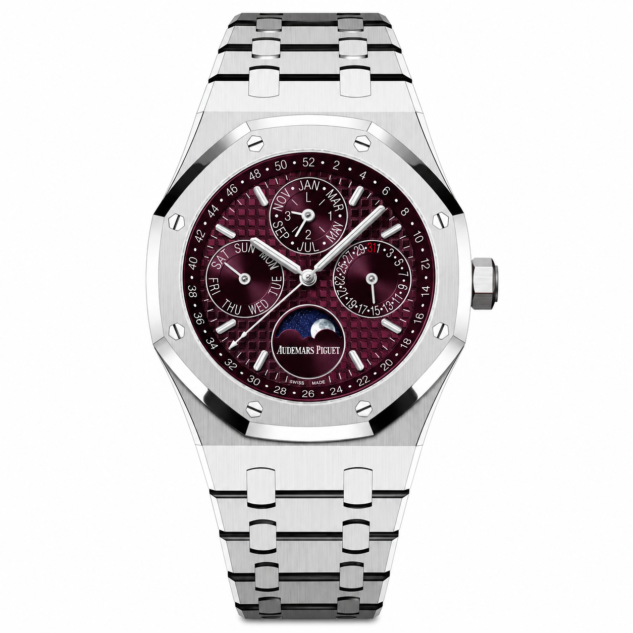 IMG-7773.png Audemars Piguet Royal Oak Chronografh Watch Purple Dial 41mm - Image 1