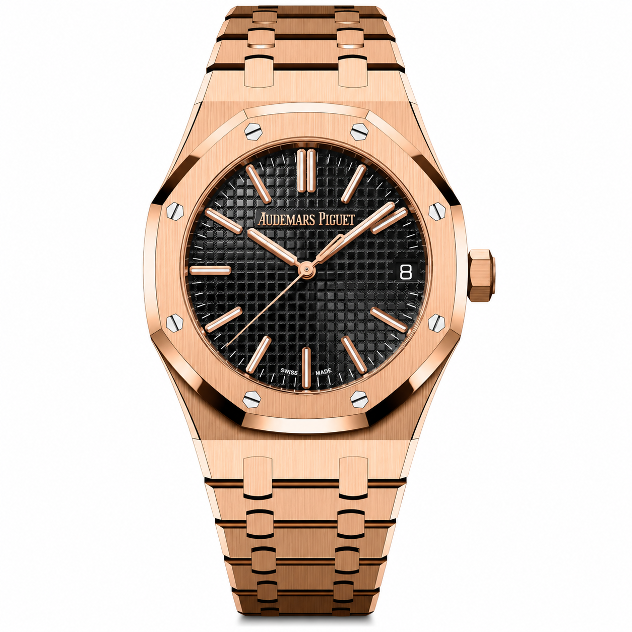 IMG-7790.png Audemars Piguet Royal Oak 41 Black Dial 50th Anniversary Rose Gold - Image 1
