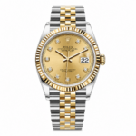 Rolex Datejust 36mm Two-Tone Yellow Diamonds Dial Jubilee