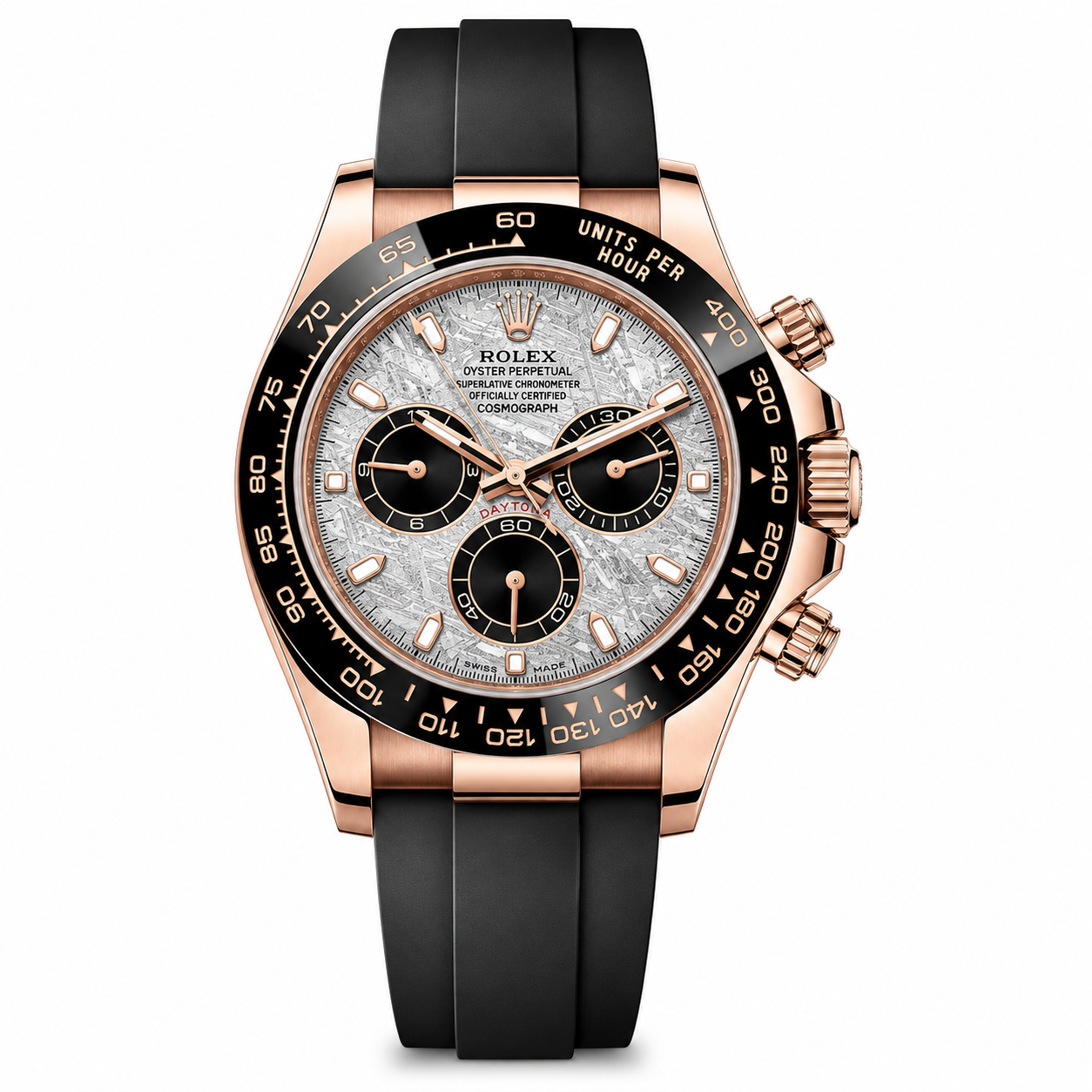 IMG-7905.png Rolex Cosmograph Daytona 40mm Everose Gold OysterFlex Meteorite Dial - Image 1