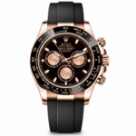 Rolex Cosmograph Daytona 40mm Everose Gold OysterFlex Chocolate Sunburst Dial
