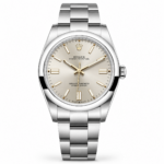 Rolex Oyster Perpetual 36mm Silver Sunburst Dial