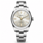 Rolex Oyster Perpetual 41mm Silver Sunburst Dial