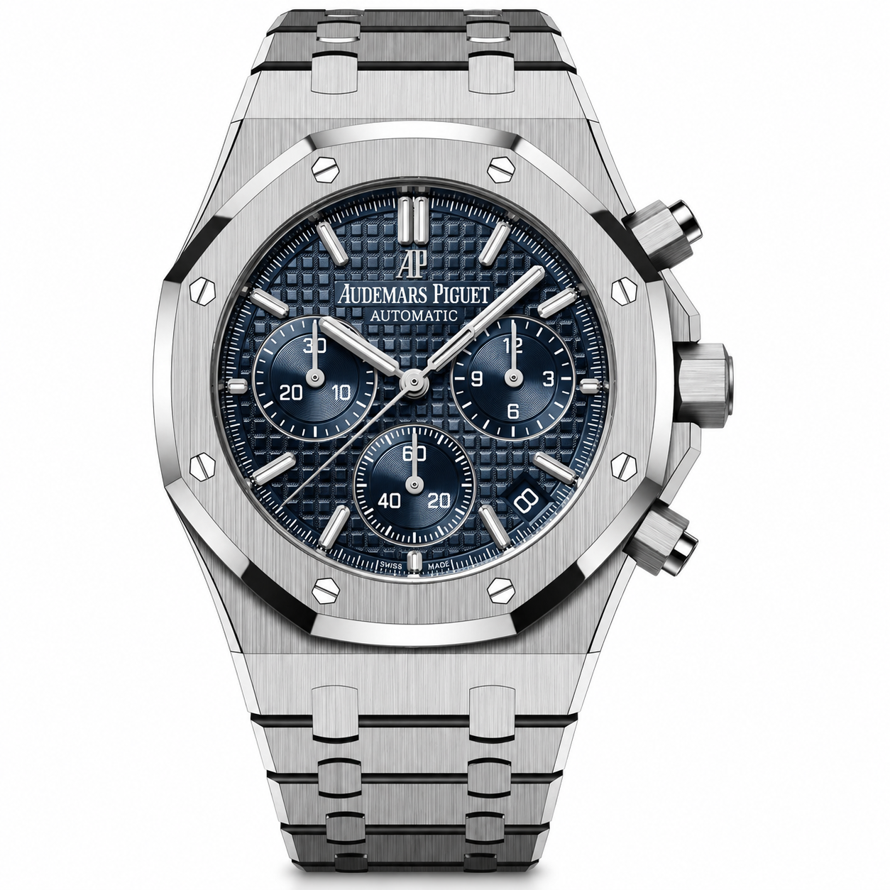 IMG-8187.png Audemars Piguet Royal Oak Chronografh Watch Steel Blue Dial 41mm - Image 1