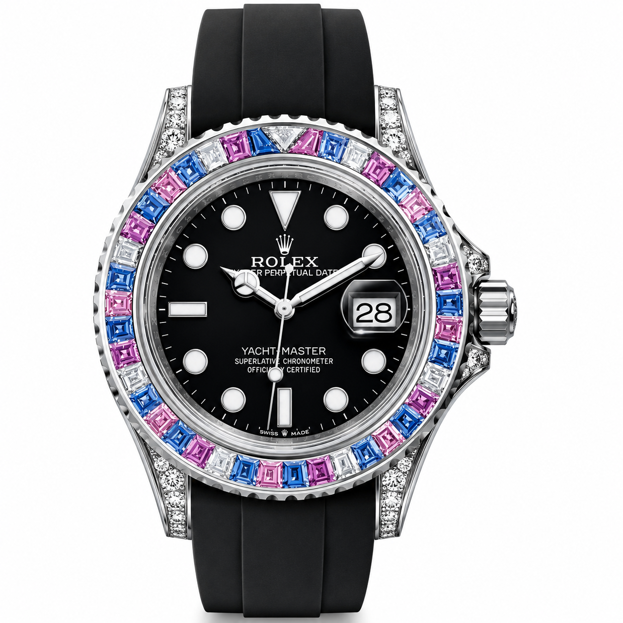 IMG-8195.png Rolex Yacht-Master Rainbow Gemset - Image 1