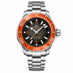 Omega Seamaster Planet Ocean Ultra Deep Grey Dial Orange Bezel 6000M Chronometer 45.5mm Rubber