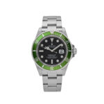 Rolex Submariner Date 16610V 'Kermit' Bezel Flat 4 Steel Black Dial Oyster (2003)