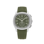 Patek Philippe Aquanaut 5968G-010 Chronograph White Gold Khaki Green Dial