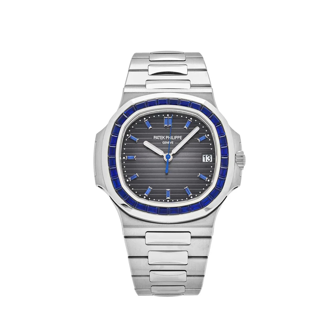 patek-philippe-nautilus-5711-111p-001-tiffany-co-platinum-blue-sapphire-2020-patek-philippe-41774125711604_1280x_1599d7de-65d5-41c1-9a81-7c73010fd69b.jpg Patek Philippe Nautilus 5711/112P-001 Platinum Grey Dial Ruby Bezel - Image 1