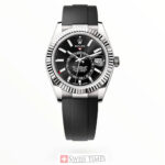 Steel Black Dial With Rubber