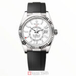 Steel White Dial With Rubber