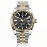 Two Tone Black Dial Jubilee